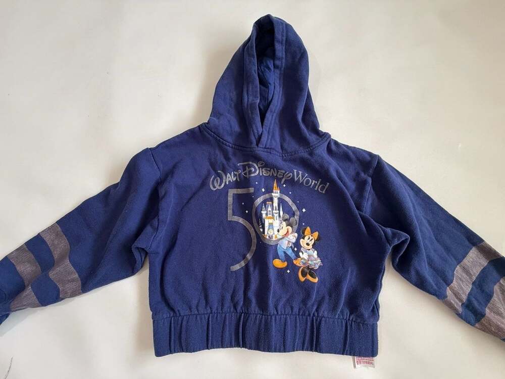 Disney Walt Disney World Hoodie Kids  Navy Mickey Minnie Castle